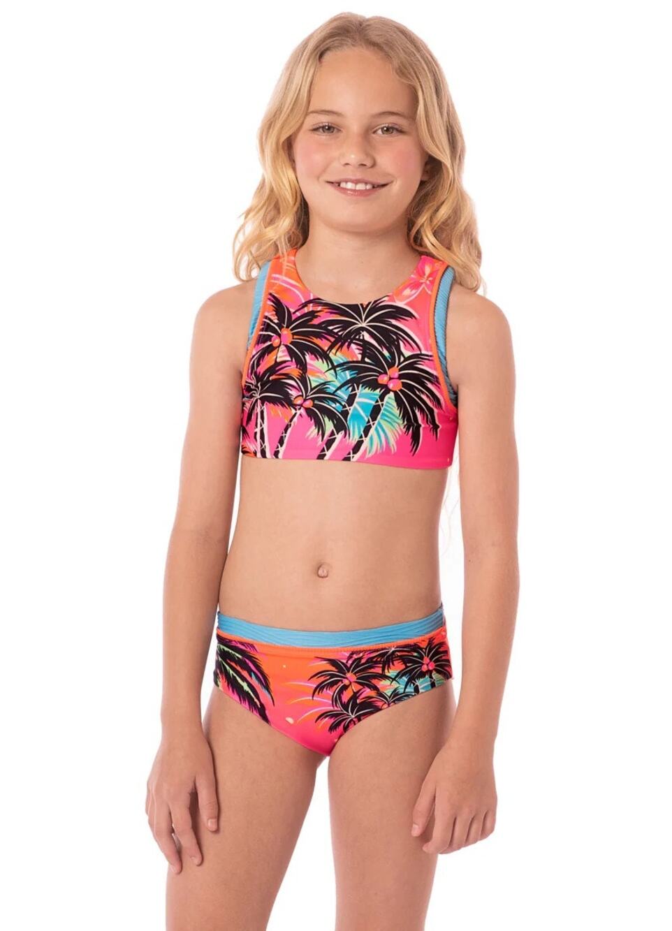 Maaji Girl's 8 Electric Sunrise Maddy Bikini Set Swimwear Beach Tropical P5-4